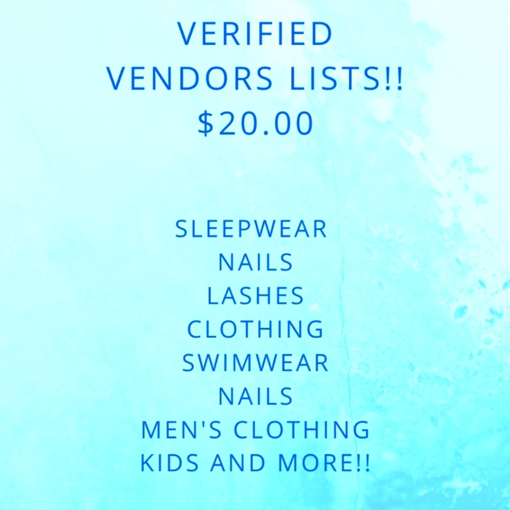 Verified wholesale vendor lists